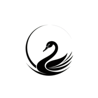 colección de sencillo cisne logo diseños aislado png