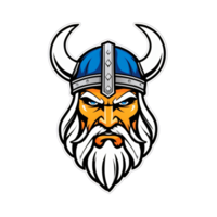 collection de viking tête logo dessins isolé png