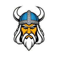 Sammlung von Wikinger Kopf Logo Designs isoliert png