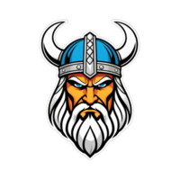 collection de viking tête logo dessins isolé png