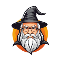 Collection of Wizard Head Logo Designs Isolated png