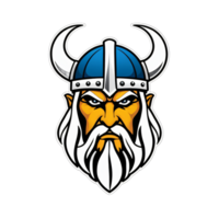 verzameling van viking hoofd logo ontwerpen geïsoleerd png