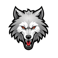 collezione di arrabbiato lupo testa logo disegni isolato png