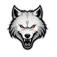 collezione di arrabbiato lupo testa logo disegni isolato png