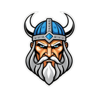 coleção do viking cabeça logotipo desenhos isolado png