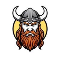 verzameling van viking hoofd logo ontwerpen geïsoleerd png