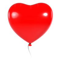 Red Balloon isolated on transparent png