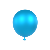 blauw ballon geïsoleerd Aan transparant achtergrond png
