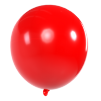 rouge ballon isolé sur transparent png