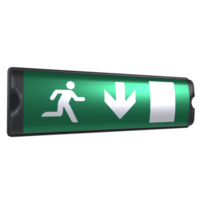 Emergency Exit isolated on transparent background png