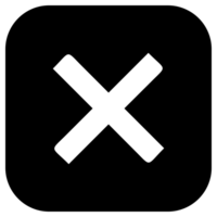 square black cross mark png