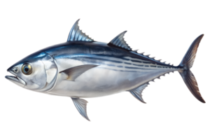 skipjack tuna isolated on transparent background. png