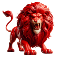 enojado rojo león Rey png