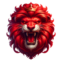 Angry Red Lion King png