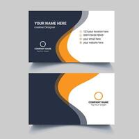 corporate business card design vector