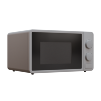 Microwave 3D Render Design Element png