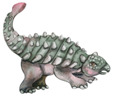 aguarela mão desenhado tropical dinossauro, mão pintado fofa dinossauros. png