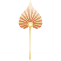 Bodhi leaf palm tree or Bodhi leaf shaped fan png