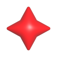 3d star rendering in high res with transparent background png