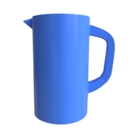 Sculpted 3D Plastic Jug - Precision Design and Functional Form png