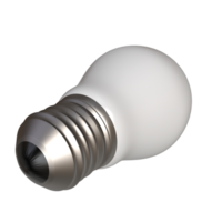 3d vit Glödlampa realistisk tolkning - belysande precision png