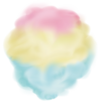 Cradient colored cloud elements. png