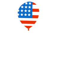 American flag balloons. png