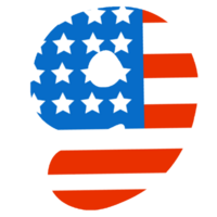 Number American flag. png