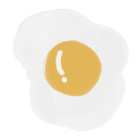 uovo soleggiato lato su. png