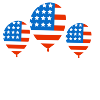 American flag balloons. png