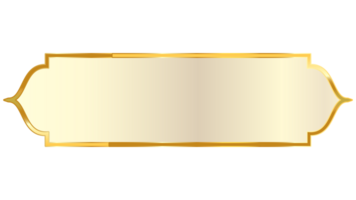 Luxus Weiß golden einstellen Arabisch islamisch Banner Titel Rahmen Text Box im transparent Hintergrund png