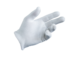 blanco paño guantes aislado en transparente antecedentes. archivo png