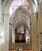 York in the UK on 30 March 2024. A view of the interior of York Minster photo