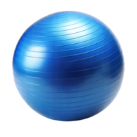 Blue Exercise Ball on Transparent Background png