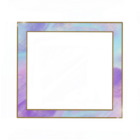 un abstrait carré Cadre avec violet et bleu aquarelle peindre png