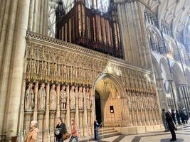 York in the UK on 30 March 2024. A view of the interior of York Minster photo