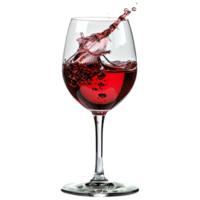 Glass of wine, on transparent background png