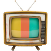 Retro television, with transparent background png
