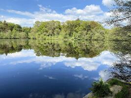 A view of Blakemere Lake near Ellesmere in Shropshire photo