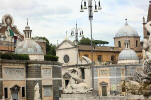 A view of Rome in Italy photo