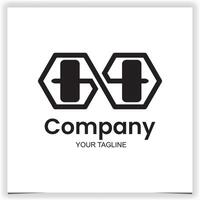 infinite gym logo design template vector