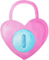 Pink padlock clip art png