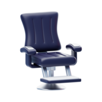 Barbero silla 3d icono. salón silla 3d icono png