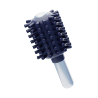 Roll Comb 3D Icon. Roll Hairbrush 3D Icon png