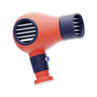 Hair Dryer 3D Icon. Hair Blower 3D Icon png
