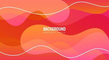 Gradient Wave Abstract Background vector