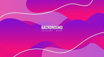 Gradient Wave Abstract Background vector