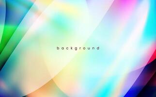 Abstract shiny light rainbow blur background design vector