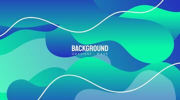 Gradient Wave Abstract Background vector