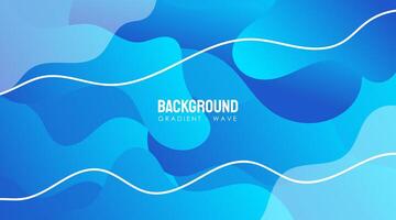 Gradient Wave Abstract Background vector